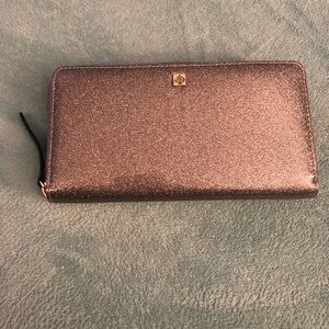 Silver/Grey Kate Spade Glitter Wallet